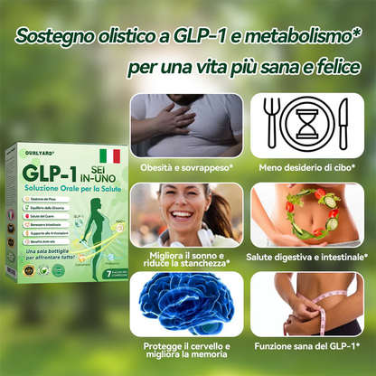 Ourlyard® 🔥 GLP-1 Sei-in-Uno Soluzione Orale per la Salute (Solo una volta al giorno, cambiamenti visibili in 7 giorni) 👩‍⚕️ Per obesità, salute cardiovascolare, diabete, apnea notturna, salute intestinale, problemi articolari e molto altro ancora